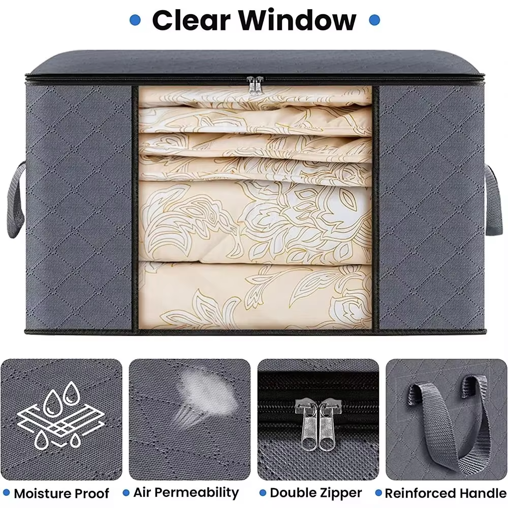 Clothes Storage Bag Large Capacity  Bags Storage Containers for Organizing Bedroom Closet Clothing