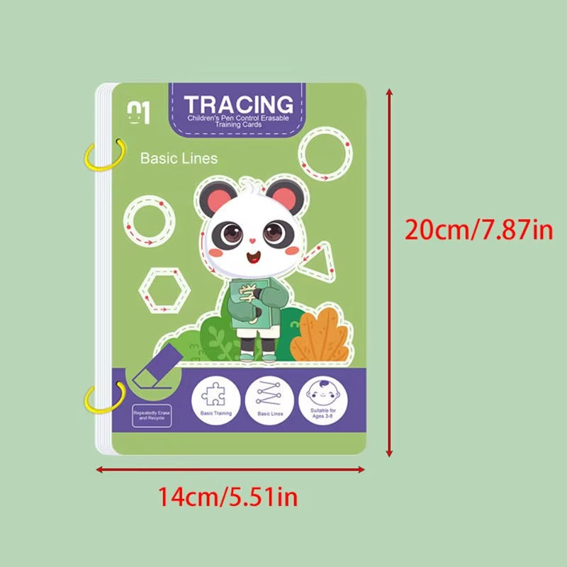 32-Page Reusable Magic Practice Notebook Set – Writing & Art Learning Book for Kids.