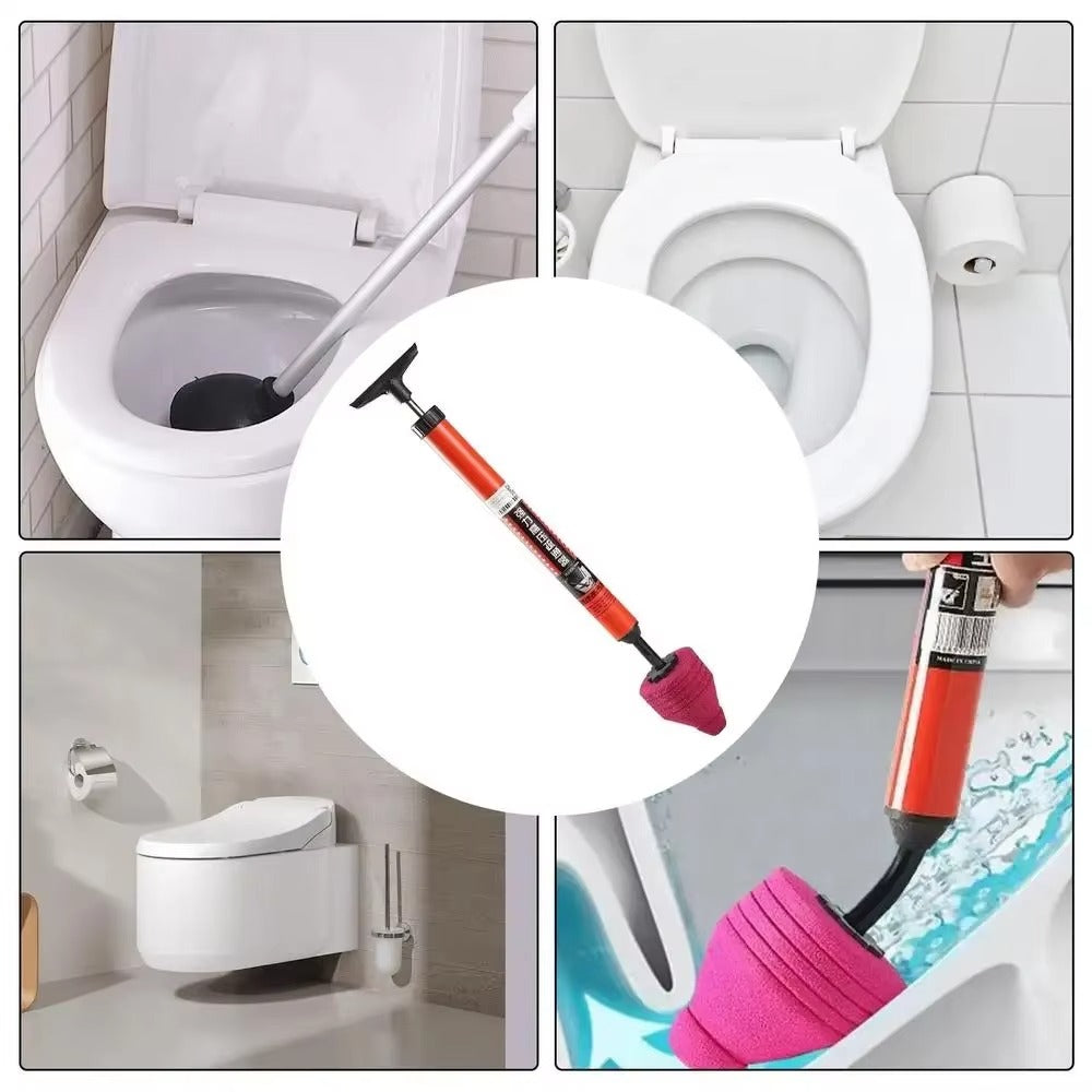 High Pressure Toilet Plunger – Powerful Drain Clog Remover with Ergonomic Handle.
